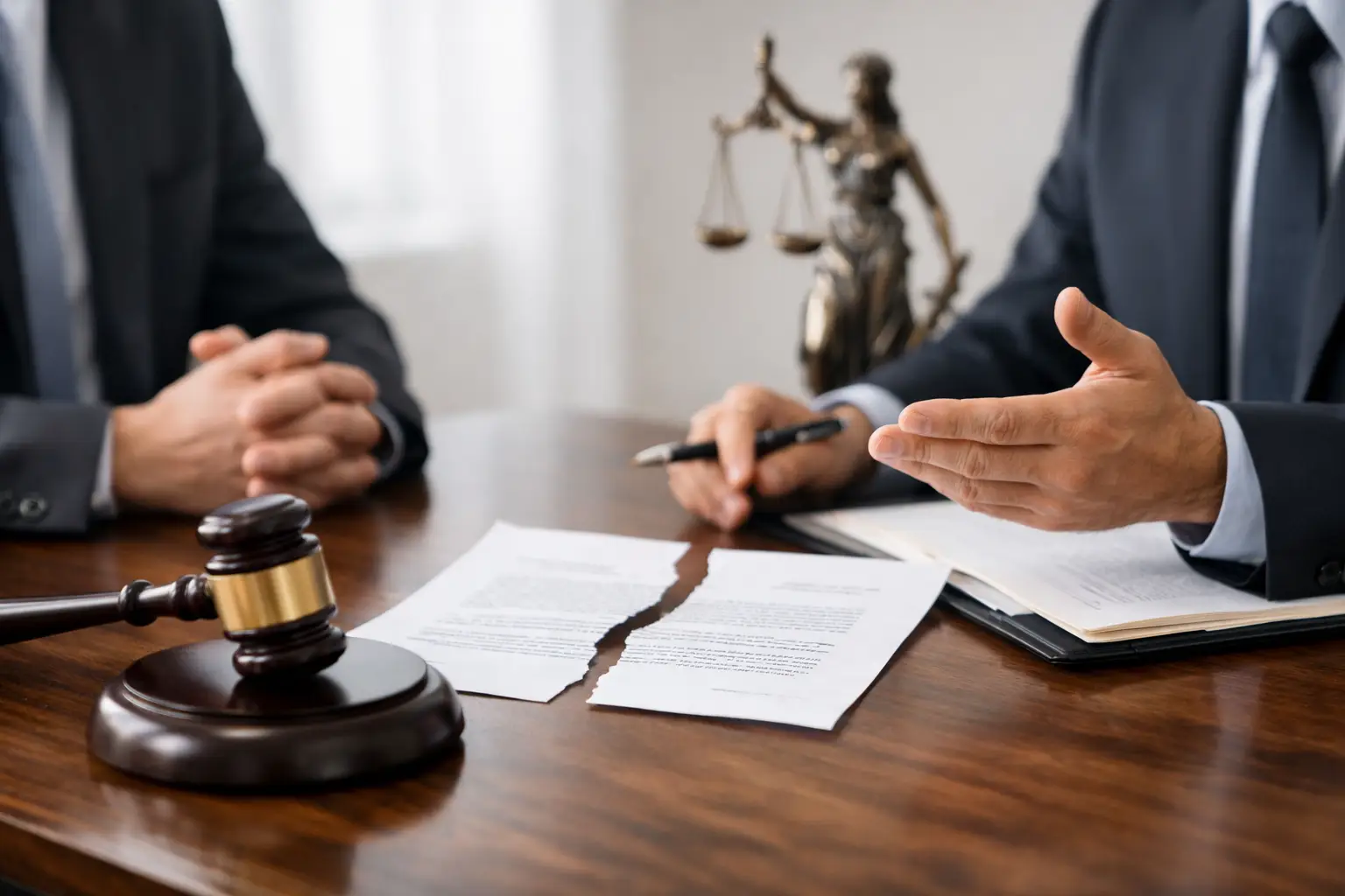 Defensa legal en incumplimiento contractual